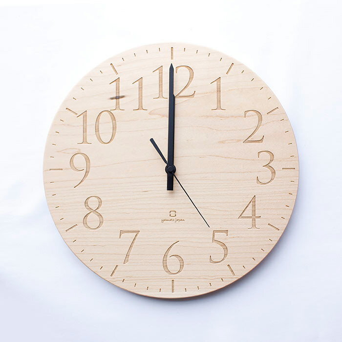 樂天商城 - ヤマト工芸 MUKU エン メープル YK15-102 壁掛け時計 シンプル モダン おしゃれ かわいい 掛け時計 掛時計 ウォールクロック CLOCK 時計 日本製 一人暮らし ひとり 一人 二人暮らし