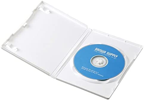 Rakuten - 【ポイント2倍】 【クーポン付】 サンワサプライ DVDトールケース(1枚収納・10枚セット・ホワイト) DVD-TN1-10WN 送料無料