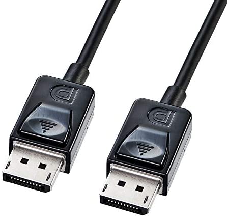 【ポイント2倍】 【200円引クーポン付】 サンワサプライ DisplayPort ケーブル 1.5m ブラック KC-DP15K 送料無料