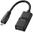 【200円引クーポン付】 サンワサプライ マイクロHDMI-VGA変換アダプタ (HDMI Dオス-VGAメス) 黒 AD-HD18VGA 送料無料(2)