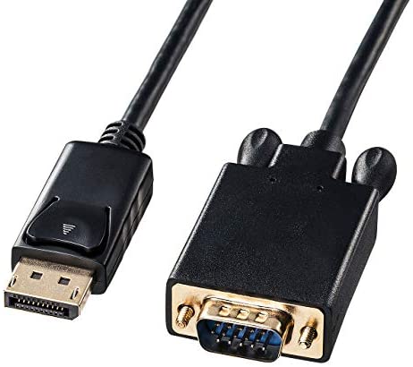 Display Covers - 【ポイント2倍】 【クーポン付】 サンワサプライ DisplayPort-VGA変換ケーブル(DisplayPortオス-ミニD-sub15pinオス) 5m 送料無料