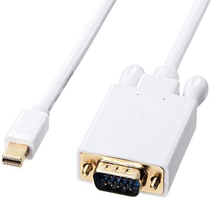 サンワサプライ ミニDisplayPort-VGA変換ケーブル(ミニDisplayPortオス-ミニD-sub15pinオス) 送料無料