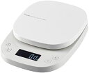 【ポイント2倍】 【200円引クーポン付】 エレコム キッチンスケール タイマー付 最大2kg 最小0.1g表示 ホワイト HCS-KS03WH 送料無料