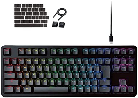 【ポイント2倍】 【500円引クーポン付】 エレコム ゲーミングキーボード V-custom VK310T 有線 RGB テンキーレス メカニカル ネオクラッチキーキャップ 送料無料