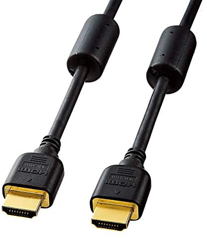 【ポイント2倍】 【クーポン付】 サンワサプライ ハイスピードHDMIケーブル 1m ブラック KM-HD20-10FC 送料無料