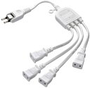【200円引クーポン付】 サンワサプライ 電源延長コード ACアダプタ用 4分岐・2P ホワイト TAP-EX4WN 送料無料