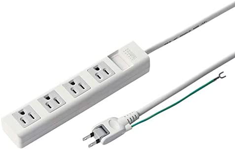 【ポイント2倍】 【200円引クーポン付】 サンワサプライ 電源タップ マグネット付き 3P・4個口 2.5m TAP-N3425MGN 送料無料