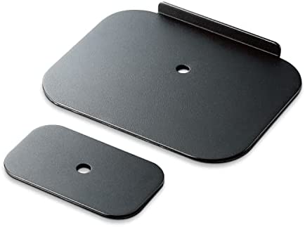 【200円引クーポン付】 エレコム モニターアーム補強プレート 固定 ( クランプ式 / グロメット式 対応 ) 傷防止 デスク保護 保護シート付 ブラック 送料無料