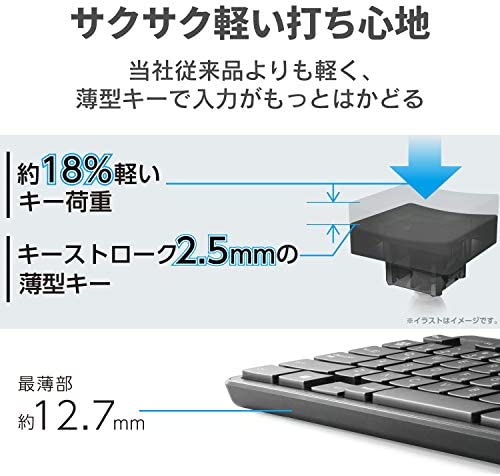 【ポイント2倍】 エレコム キーボード 有線 メンブレン 薄型 コンパクトキーボード ブラック TK-FCM107XBK 送料無料