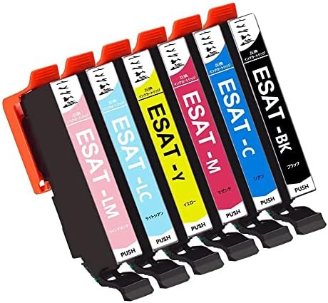 【200円引クーポン付】 Epson SAT サツマイモ 互換インクカートリッジ SAT-6CL(BK/C/M/Y/LC/LM) 6色セット 6本 増量版 送料無料