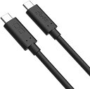 CIO USB-C to USB-C ケーブル 100W PD 1m USB3.1 Gen2 急速充電 20V 5A ケーブル Type-C 4K 60Hz 映像出力 PD3.0 PPS QC3.0 10Gbps データ転送 e-marker 内蔵 (ブラック)