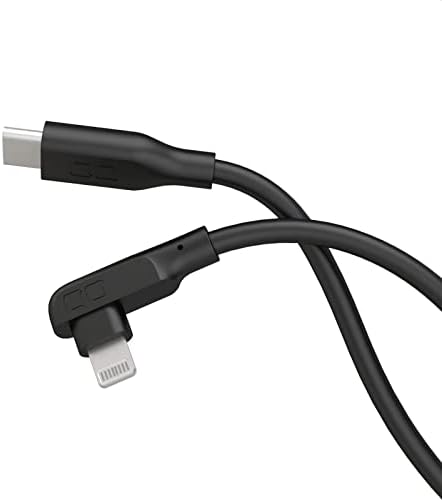 【ポイント2倍】 【200円引クーポン付】 CIO 柔らかいシリコンケーブル USB-C & ライトニング 充電ケーブル タイプC(Type-C) PD 急速 絡まない 30000回折り曲げ対応ケーブル (2m, L字, ブラック)