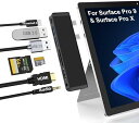 【200円引クーポン付】 Surface Pro 9 USB ハブ 4K HDMI、USB-C Thunderbolt 4 (8K@30Hz