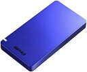 【1000円引クーポン付】 バッファロー SSD-PGM480U3-L USB3.2(Gen2) ポータブルSSD 480GB ブルー