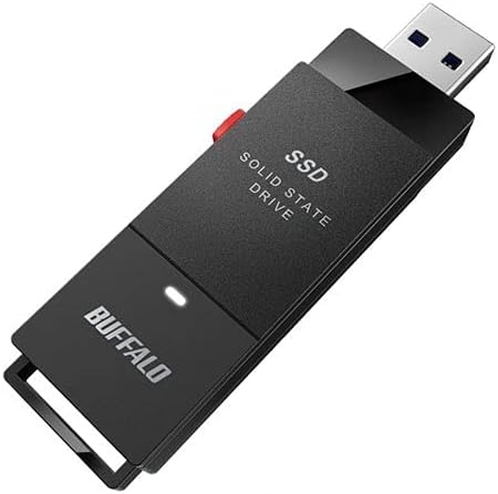 【200円引クーポン付】 バッファロー SSD-PUT1.0U3-BKC USB3.2 ポータブルSSD 1.0TB スティック型