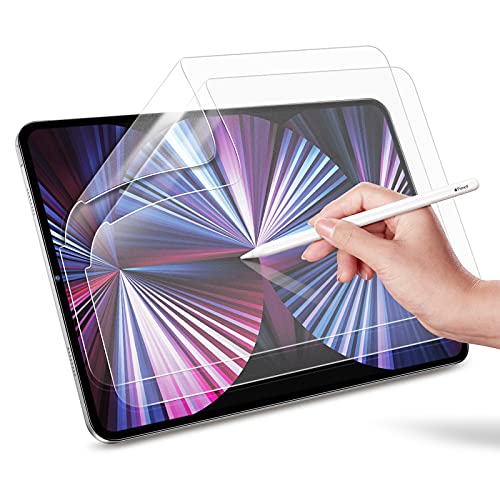 ESR iPad Air 第5世代 フィルム ipad pro 11インチ フィルム (2022/2021/2020/2018)用 ペーパーライク 保護フィルム iPad Air 5/4 (2022/2020)用 スクリーン保護 ペーパー感覚 ペンシルで紙に 薄くて高反応 取り付けキット 簡単取り付け 傷防止 2枚入り 送料無料