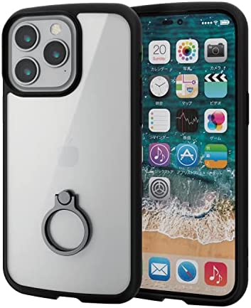 Rakuten - 【ポイント2倍】 【クーポン付】 エレコム iPhone 14 Pro Max ケース カバー 耐衝撃 アイフォン 衝撃吸収 ハイブリッド 軽量 薄型 リング付 スタンド機能付 送料無料