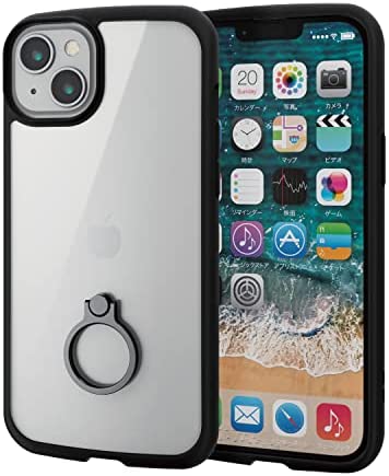 Rakuten - 【ポイント2倍】 【クーポン付】 エレコム iPhone 14 Plus ケース カバー リング付き アイフォン 耐衝撃 衝撃吸収 [高硬度+衝撃に強い] TOUGH SLIM 送料無料