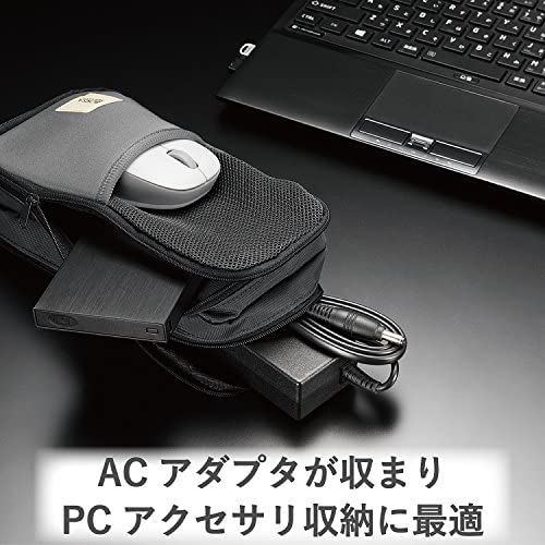 【ポイント2倍】 【クーポン付】 エレコム ガジェットポーチ ガジェット ポーチ 収納ポーチ バッグインバッグ 3ポケット ストレッチ素材 軽量 ブラック 送料無料 moderatoshop-10067705 モデラート ガジェットショップ サンプル画像2