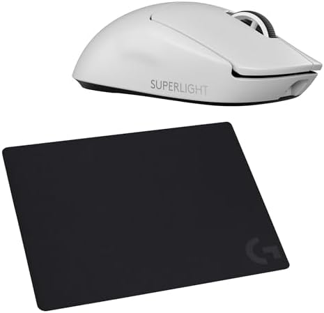 200߰ݥաLogicool G 磻쥹 ߥ󥰥ޥ G PRO X SUPERLIGHT 2 ޥѥå å [ G-PPD-004WL-WH + G240f ] ۥ磻 