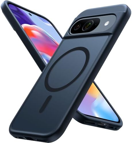 【ポイント2倍】 【クーポン付】 TORRAS Google Pixel 9/9 Pro 用 ケース マグネット搭載 耐衝撃 半透明 指紋防止 マット感 黄変防止 マグセーフ対応 ピクセル カバー Guardian-Mag ブラック