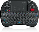 【ポイント2倍】 【200円引クーポン付】Ewin ミニキーボード 8色バックライト JIS配列 ワイヤレス 2.4GHz タッチパッド&マウスホイール搭載 マウス一体型 USBレシーバー付き TV/PC/スマホ/タブレット対応 (Amazon Fire TV/PS4/PS5/Raspberry Pi/Android TV等)(2)