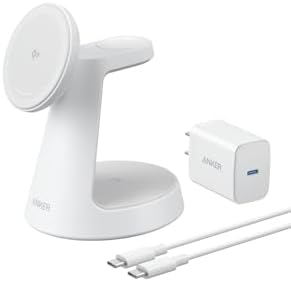 【ポイント2倍】 【500円引クーポン付】 Anker MagGo Wireless Charging Station (3-in-1, Dock Stand) マグネット式 3-in-1 ワイヤレ..