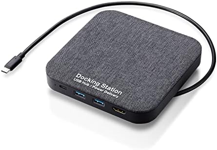【200円引クーポン付】エレコム 外付けSSD ドッキングステーション機能付 500GB [HDMI/USB-C/USB-A/USB PD 100W対応] Mac/iPad/Windows対応 ESD-DSA0500GBK