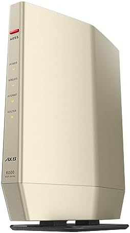 【1,000円クーポン付】 バッファロー WiFi 無線LAN Wi-Fi 6 11ax AX6000 4803+1147Mbps 日本メーカー 動作確認済み スマート 引っ越し エコパッケージ WSR-6000AX8P/NCG