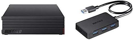 1,000ߥݥա USB 3.1(Gen 1)/USB 3.0 դHDD 4TB HD-AD4U3 +BUFFALO USB3.0 Хѥ 4ݡ ϥ ޥͥåդ ֥å BSH4U305U3BK