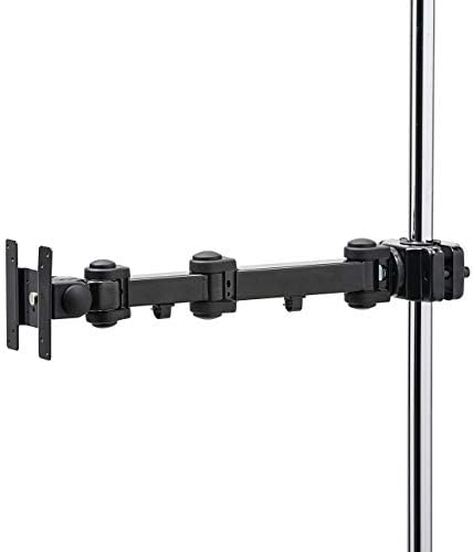 【200円引クーポン付】サンワサプライ アウトレット モニターアーム 4関節 支柱取付け 高耐荷重 15kgまで ポール径25〜40mm対応 長タイプ CR-LA358 箱にキズ、汚れのあるアウトレット品です。