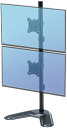 【200円引クーポン付】イーサプライ モニターアーム 置き型 縦 2画面 32インチ目安 耐荷重各9kg 卓上 スタンド デュアル 角度調節 高さ調節 回転 VESA EEX-LA044(3)