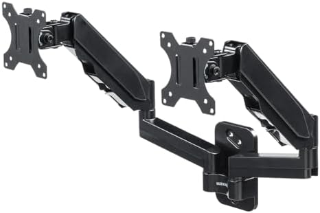 【ポイント2倍】 【500円引クーポン付】 イーサプライ デュアルモニター モニターアーム 壁設置 ガス圧..