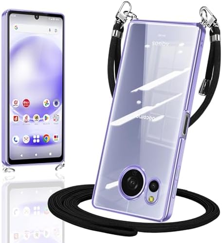 Rakuten - 【ポイント2倍】 【クーポン付】 sense8 ケース クリア ショルダー TPU SH-54D SHG11 カバー スマホケース 透明 肩掛け 首掛け 斜めかけケース 薄型 耐衝撃 シリコン