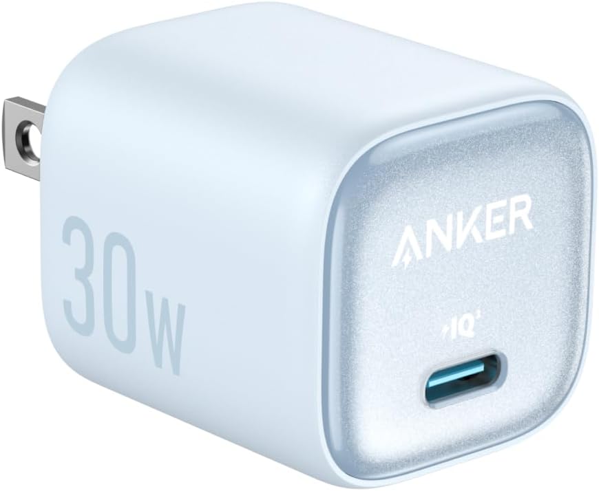 【ポイント2倍】 【300円引クーポン付】 Anker Zolo Charger (30W) ブルー【USB PD 対応/PSE技術基準適合/PPS規格対応】 iPhone 16シリーズ/Galaxy S25 /iPad 各種 その他機器対応