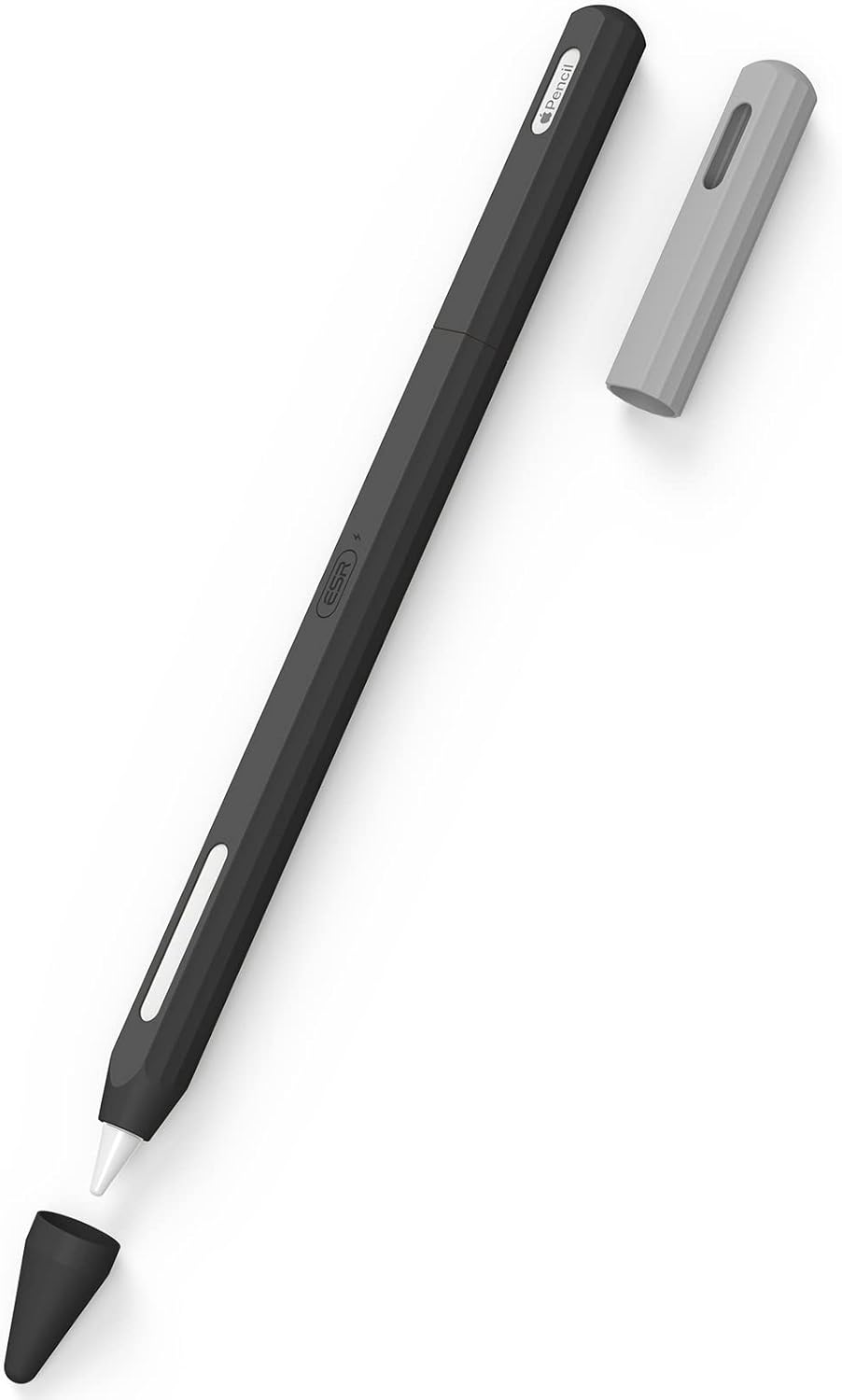 【ポイント2倍】 【ポイント2倍】 ESR Apple pencil ケース タッチペンカバー アップルペンシル第2世代対応 アップルペンシル カバー シリコン製 滑り止め 薄型 落下保護 握りやすい ブラック 送料無料