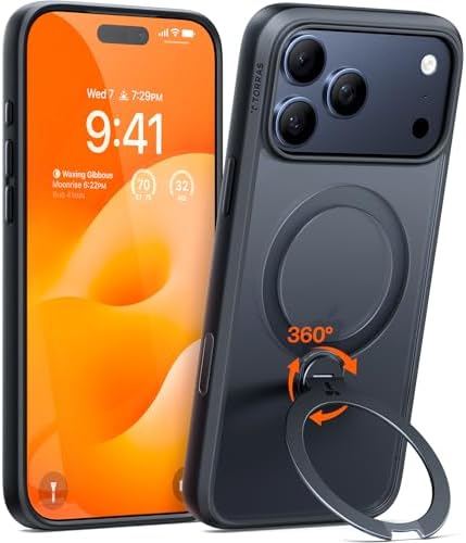 Rakuten - 【ポイント2倍】 【クーポン付】 iPhone 17 Pro 用 ケース多機能一体・360°新定点回転スタンド Magsafe対応 Ostand Q3 Spin高耐久性 耐衝撃 ゼンマイ式スタンド リング 縦横両対応 マグネット搭載