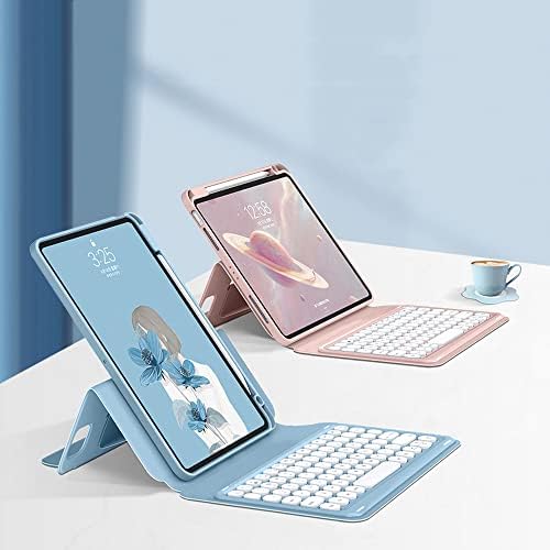 縦置き iPad9 iPad8 iPad7 iPad Air3 Pro10.5 キーボード ケース 磁気吸着 丸型キー 透明 クリア 背面カバー 取り外し可能 Apple Pencil 収納 iPad 10.2 10.5 インチ キーボード付き マグネット 分離式 カバー (ブルー) 縦置き iPad9 iPad8 iPad7 iPad Air3 Pro10.5 キーボード ケース 磁気吸着 丸型キー 透明 クリア 背面カバー 取り外し可能 Apple Pencil 収納 iPad 10.2 10.5 インチ キーボード付き マグネット 分離式 カバー (ブルー)