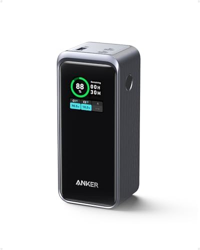 Anker Prime Power Bank (20000mAh, 200W) (20000mAh 200W ХХåƥ꡼)USB Power Deliveryб/PSEѴŬ/USB-CбiPhone MacBook Galaxy Android ޡȥե ΡPC Ƽ ¾б (֥å)