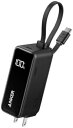 Anker Power Bank (30W, Fusion, Built-In USB-C ケーブル) (5000mAh 22.5W出力モバイルバッテリー搭載 ...