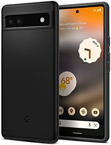Rakuten - 【ポイント2倍】 【クーポン付】 Spigen Pixel6a ケース 薄型 レンズ保護 擦り傷防止 薄型カバー 軽量 指紋防止 シンプル マット仕上げ シン・フィット ACS04473 (ブラック)