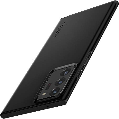 Spigen Galaxy Note20 Ultra ケース 5G 対応 [ SC-53A | SCG06 ] 超極薄 レンズ保護 超薄型 超軽量 指紋防止 マット仕上げ ワイヤレス充電対応 シン・フィット (ブラック)