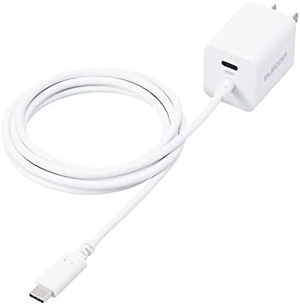【 仕様 】 ■ 対応機種:USB Type-C(TM)(USB-C(TM))ポートまたはコネクターからUSB Power Delivery 3.0(20W)の規格内で充電が可能な機器。 ■ コネクタ形状:USB Type-C(TM)(USB-C(TM))ポート×1、USB Type-C(TM)(USB-C(TM))コネクター×1 ■ 定格入力電圧:AC100-240V 50/60Hz ■ 定格入力電流:0.6A ■ 定格出力電力:USB Type-C(TM)(USB-C(TM))ポート:最大出力20W、 USB Type-C(TM)(USB-C(TM))コネクター:最大出力20W、 2ポート同時出力時:合計最大15W(USB Power Deliveryでの出力はできません) ■ 定格出力電圧:USB Type-C(TM)(USB-C(TM))ポート:5V/9V、 USB Type-C(TM)(USB-C(TM)コネクター:5V/9V、 2ポート同時出力時:各5V ■ 定格出力電流:USB Type-C(TM)(USB-C(TM))ポート使用時:5V時3A / 9V時2.22A、 USB Type-C(TM)(USB-C(TM))コネクター使用時:5V時3A / 9V時2.22A、 2ポート同時出力時:合計最大15W ■ 外形寸法:幅約40mm×厚み約29mm×高さ約33mm ■ 重量:約95g ■ ケーブル長:1.5m ■ カラー:ホワイト ■ 使用可能地域:日本 ■ 保証期間:1年 ■ コンセントプラグ仕様:90度スイング構造 ■ 使用温度範囲:0℃~40℃ ■ 法令:◇PSE 特定電気用品 ■ その他:※USB Type-C and USB-C are trademarks of USB Implementers Forum 【 説明 】 ■ USB Type-C(TM)(USB-C(TM))ポートとコネクターを搭載し対応するスマートフォン、タブレットなどを超高速充電できるUSB AC充電器です。 ■ 手のひらにすっぽり隠れるほど小さく軽量なので、出張などの外出時の持ち運びに便利です。 ■ USB Power Delivery(パワーデリバリー)とは、アダプターと接続機器間で情報をやり取りすることで、その機器間における適した電力を選択し、高速充電を実現するUSB規格です。 ■ ※本製品の最大出力は20Wです。 ■ 本製品はUSB-IFのテストと同等のテストを弊社独自で実施し、高い安全性が保たれており、USB Power Delivery対応製品にご使用いただけます。 ■ 端末に応じて出力が5V/3A、9V/2.22Aと可変し、スマートフォンやタブレットなどのさまざまな機種で高速充電ができます。 ■ ※USB Power Delivery 20W充電に対応した機種に限ります。 ■ USB Type-C(TM)(USB-C(TM))コネクターの一体型ケーブルはゆったり接続できる長さ1.5mです。 ■ スマートフォン等に付属もしくは対応する充電用USBケーブルを使用して充電可能です。 ■ ※本製品にケーブルは同梱しておりません。別途MFi認証品のUSB Type-C(TM)(USB-C(TM)) to LightningケーブルやエレコムのUSB規格認証USB Type-C(TM)(USB-C(TM)) to USB Type-C(TM)(USB-C(TM))ケーブル等をご用意ください。 ■ 出力端子が2ポートありますので、スマートフォンなどを2台同時に充電が可能です。 ■ ※2ポート同時出力時は合計最大15Wとなります。(USB Power Deliveryでの出力はできません) ■ 未使用時は電源プラグを折りたたんで充電器本体に収納できるので持ち運びにも便利です。 ■ 耐トラッキング性の要求事項(PSE:電気用品安全法)を満たしたコンセントプラグを採用しています。 ■ ※端末本体や充電器が濡れた状態で充電すると、異常な発熱・焼損の原因となり大変危険ですのでおやめください。 ■ ※USB Type-C(TM) and USB-C are trademarks of USB Implementers Forum ■ 自社環境認定基準を1つ以上満たし、『THINK ECOLOGY』マークを表示した製品です。 ■ 廃棄物削減に取り組み、製品に同梱する取扱説明書等をペーパーレス化した製品です。 ■ 環境保全に取り組み、製品の包装容器におけるプラスチック重量を、社内基準製品より20%以上削減した製品です。 【商品に関するお問い合わせ】 エレコム総合インフォメーションセンター TEL. 0570-084-465 FAX. 0570-050-012 受付時間 / 10:00~19:00 年中無休USB Type-C(TM)(USB-C(TM))ポートとコネクターを搭載し対応するスマートフォン、タブレットなどを超高速充電できるUSB AC充電器です。手のひらにすっぽり隠れるほど小さく軽量なので外出や出張などの際の持ち運びに便利です。USB Power Delivery(パワーデリバリー)とは、アダプターと接続機器間で情報をやり取りすることで、その機器間における最適な電力を選択し、高速充電を実現するUSB規格です。※本製品の最大出力は20Wです。本製品はUSB-IFのテストと同等のテストを弊社独自で実施し、高い安全性が保たれています。USB Power Delivery対応製品にご使用いただけます。端末に応じて出力が5V/3A、9V/2.22A、と可変し、スマートフォンから、タブレット端末などまで幅広く高速充電できます。※USB Power Delivery 20W充電に対応した機種に限ります。【 仕様 】 ■ 対応機種:USB Type-C(TM)(USB-C(TM))ポートまたはコネクターからUSB Power Delivery 3.0(20W)の規格内で充電が可能な機器。 ■ コネクタ形状:USB Type-C(TM)(USB-C(TM))ポート×1、USB Type-C(TM)(USB-C(TM))コネクター×1 ■ 定格入力電圧:AC100-240V 50/60Hz ■ 定格入力電流:0.6A ■ 定格出力電力:USB Type-C(TM)(USB-C(TM))ポート:最大出力20W、 USB Type-C(TM)(USB-C(TM))コネクター:最大出力20W、 2ポート同時出力時:合計最大15W(USB Power Deliveryでの出力はできません) ■ 定格出力電圧:USB Type-C(TM)(USB-C(TM))ポート:5V/9V、 USB Type-C(TM)(USB-C(TM)コネクター:5V/9V、 2ポート同時出力時:各5V ■ 定格出力電流:USB Type-C(TM)(USB-C(TM))ポート使用時:5V時3A / 9V時2.22A、 USB Type-C(TM)(USB-C(TM))コネクター使用時:5V時3A / 9V時2.22A、 2ポート同時出力時:合計最大15W ■ 外形寸法:幅約40mm×厚み約29mm×高さ約33mm ■ 重量:約95g ■ ケーブル長:1.5m ■ カラー:ホワイト ■ 使用可能地域:日本 ■ 保証期間:1年 ■ コンセントプラグ仕様:90度スイング構造 ■ 使用温度範囲:0℃~40℃ ■ 法令:◇PSE 特定電気用品 ■ その他:※USB Type-C and USB-C are trademarks of USB Implementers Forum 【 説明 】 ■ USB Type-C(TM)(USB-C(TM))ポートとコネクターを搭載し対応するスマートフォン、タブレットなどを超高速充電できるUSB AC充電器です。 ■ 手のひらにすっぽり隠れるほど小さく軽量なので、出張などの外出時の持ち運びに便利です。 ■ USB Power Delivery(パワーデリバリー)とは、アダプターと接続機器間で情報をやり取りすることで、その機器間における適した電力を選択し、高速充電を実現するUSB規格です。 ■ ※本製品の最大出力は20Wです。 ■ 本製品はUSB-IFのテストと同等のテストを弊社独自で実施し、高い安全性が保たれており、USB Power Delivery対応製品にご使用いただけます。 ■ 端末に応じて出力が5V/3A、9V/2.22Aと可変し、スマートフォンやタブレットなどのさまざまな機種で高速充電ができます。 ■ ※USB Power Delivery 20W充電に対応した機種に限ります。 ■ USB Type-C(TM)(USB-C(TM))コネクターの一体型ケーブルはゆったり接続できる長さ1.5mです。 ■ スマートフォン等に付属もしくは対応する充電用USBケーブルを使用して充電可能です。 ■ ※本製品にケーブルは同梱しておりません。別途MFi認証品のUSB Type-C(TM)(USB-C(TM)) to LightningケーブルやエレコムのUSB規格認証USB Type-C(TM)(USB-C(TM)) to USB Type-C(TM)(USB-C(TM))ケーブル等をご用意ください。 ■ 出力端子が2ポートありますので、スマートフォンなどを2台同時に充電が可能です。 ■ ※2ポート同時出力時は合計最大15Wとなります。(USB Power Deliveryでの出力はできません) ■ 未使用時は電源プラグを折りたたんで充電器本体に収納できるので持ち運びにも便利です。 ■ 耐トラッキング性の要求事項(PSE:電気用品安全法)を満たしたコンセントプラグを採用しています。 ■ ※端末本体や充電器が濡れた状態で充電すると、異常な発熱・焼損の原因となり大変危険ですのでおやめください。 ■ ※USB Type-C(TM) and USB-C are trademarks of USB Implementers Forum ■ 自社環境認定基準を1つ以上満たし、『THINK ECOLOGY』マークを表示した製品です。 ■ 廃棄物削減に取り組み、製品に同梱する取扱説明書等をペーパーレス化した製品です。 ■ 環境保全に取り組み、製品の包装容器におけるプラスチック重量を、社内基準製品より20%以上削減した製品です。 【商品に関するお問い合わせ】 エレコム総合インフォメーションセンター TEL. 0570-084-465 FAX. 0570-050-012 受付時間 / 10:00~19:00 年中無休USB Type-C(TM)(USB-C(TM))ポートとコネクターを搭載し対応するスマートフォン、タブレットなどを超高速充電できるUSB AC充電器です。手のひらにすっぽり隠れるほど小さく軽量なので外出や出張などの際の持ち運びに便利です。USB Power Delivery(パワーデリバリー)とは、アダプターと接続機器間で情報をやり取りすることで、その機器間における最適な電力を選択し、高速充電を実現するUSB規格です。※本製品の最大出力は20Wです。本製品はUSB-IFのテストと同等のテストを弊社独自で実施し、高い安全性が保たれています。USB Power Delivery対応製品にご使用いただけます。端末に応じて出力が5V/3A、9V/2.22A、と可変し、スマートフォンから、タブレット端末などまで幅広く高速充電できます。※USB Power Delivery 20W充電に対応した機種に限ります。