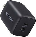 【200円引クーポン付】 エレコム 充電器 Type-C 2ポート 65W USB PD対応 PPS対応 QC3.0対応 Magsafe3対応 折りたたみ式プラ...