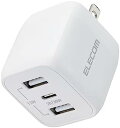 【200円引クーポン付】 エレコム 充電器 Type-C 3ポート USB-C×1 USB-A×2 32W USB PD対応 折りたたみ式プラグ GaN採用 i...