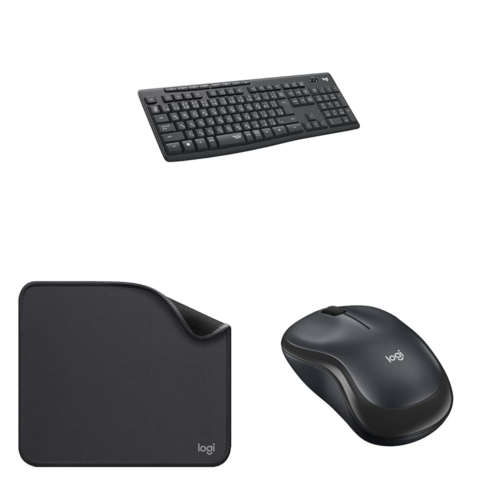 【500円引クーポン付】 セットロジクール ワイヤレスキーボード K295GP グラファイト 国内正規品 + MP1..