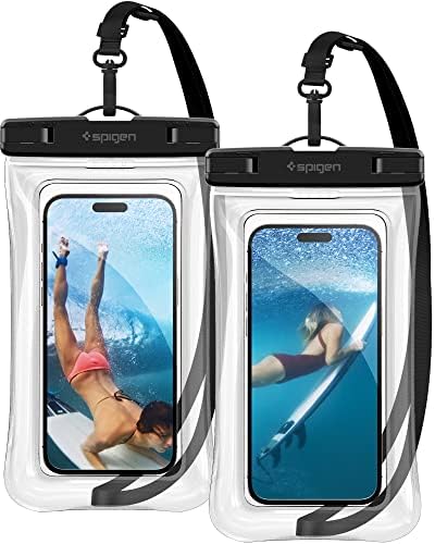 Rakuten - 【ポイント2倍】 【クーポン付】 完全防水スマホ 防水ケース 小物 IPX8認証 お風呂 最大 7インチ対応 プール 海 温泉 スキー 出し入れし易い ストラップ調節可 A610 AMP04528 (クリスタル・クリア)