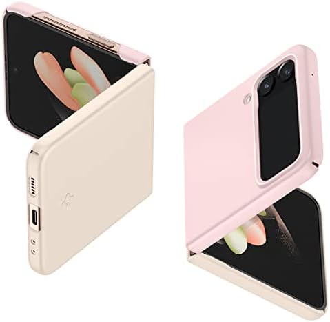 Rakuten - 【ポイント2倍】 【クーポン付】 Spigen Galaxy Z Flip4 ケース マット 超軽量 超薄型 黄ばみ無し レンズ保護 [ 厚さ 0.8mm ] 重さ19g パーフェクト ACS05174 (コットン・ピンク)