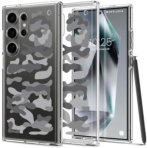 Rakuten - 【ポイント2倍】 【クーポン付】 Spigen コラボレーション Galaxy S24 Ultra ケース クリア TPU ACS07576-XG07131 ウルトラ・ハイブリッド (クリスタル・クリア/ミリタリー・カモ・ブラック)