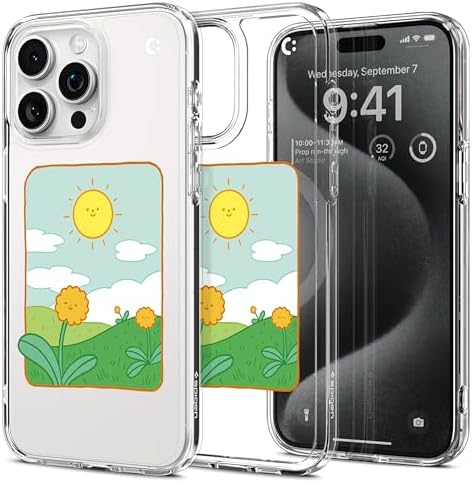 Rakuten - 【ポイント2倍】 【クーポン付】 Spigen コラボレーション iPhone 15 Pro ケース 半透明 MagSafe対応 米軍MIL規格 ウルトラ・ハイブリッド・マグフィット ACS06715-XI10132 (ホワイト/ミドデー・マリゴールズ)